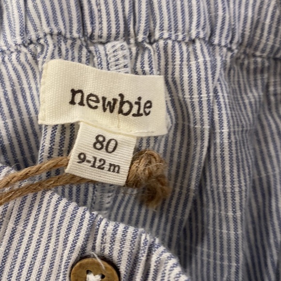 NWT Newbie Infant Striped Blue Pants with
Elastic waist and cuffs. 9-12 months - Picture 9 of 10